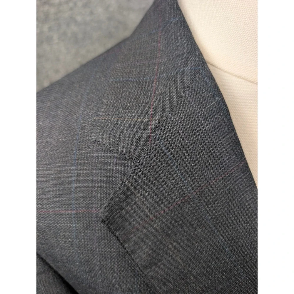 Polo University Club Ralph Lauren Blazer Mens 40R Grey Glen Check Sport Coat USA